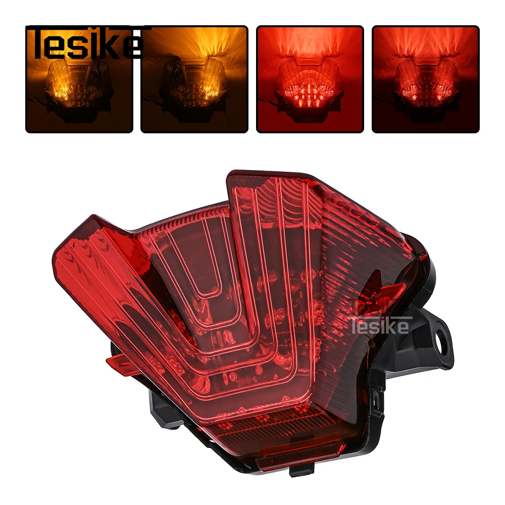 E-Mark Rear Tail Light Brake Turn Signals Integrated LED Light For Yamaha MT-07 MT07 2018 2019 2020 2021 2022 2023 2024