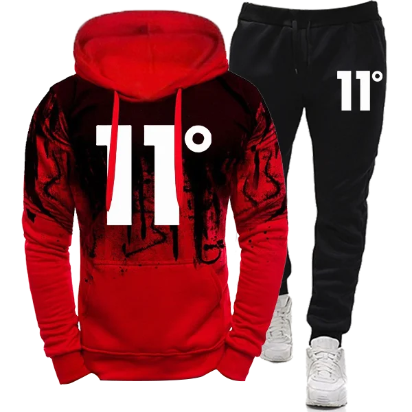 Men's Tracksuits Set of Two Pieces for Men Splash Ink Sweatshirt Unisex Suit Man Pants Sets Mens Fashion Suits Sports Two Piece