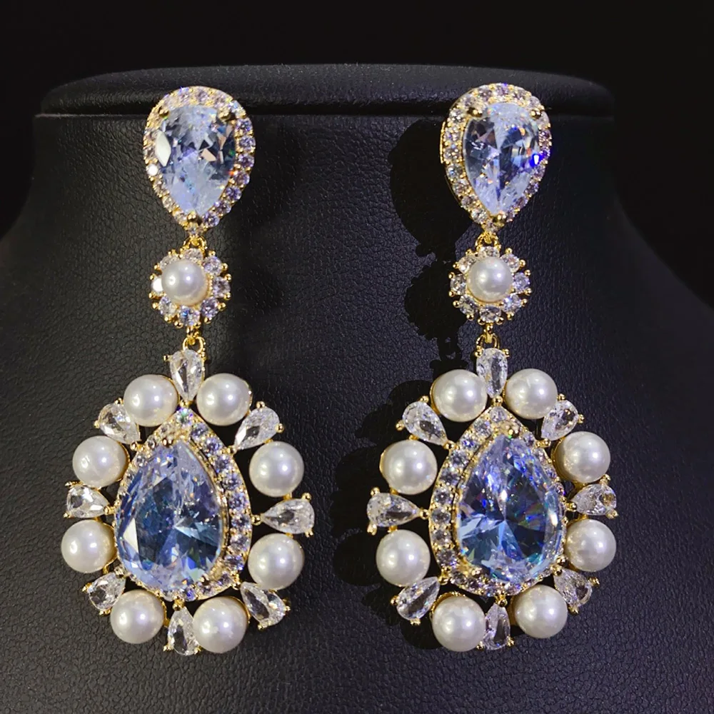 Missvikki NEW TRENDY ROUND BALL Drop Dangle Earring For Women Bridal Earring aretes de mujer modernos Fashion Gift 2023 Hot