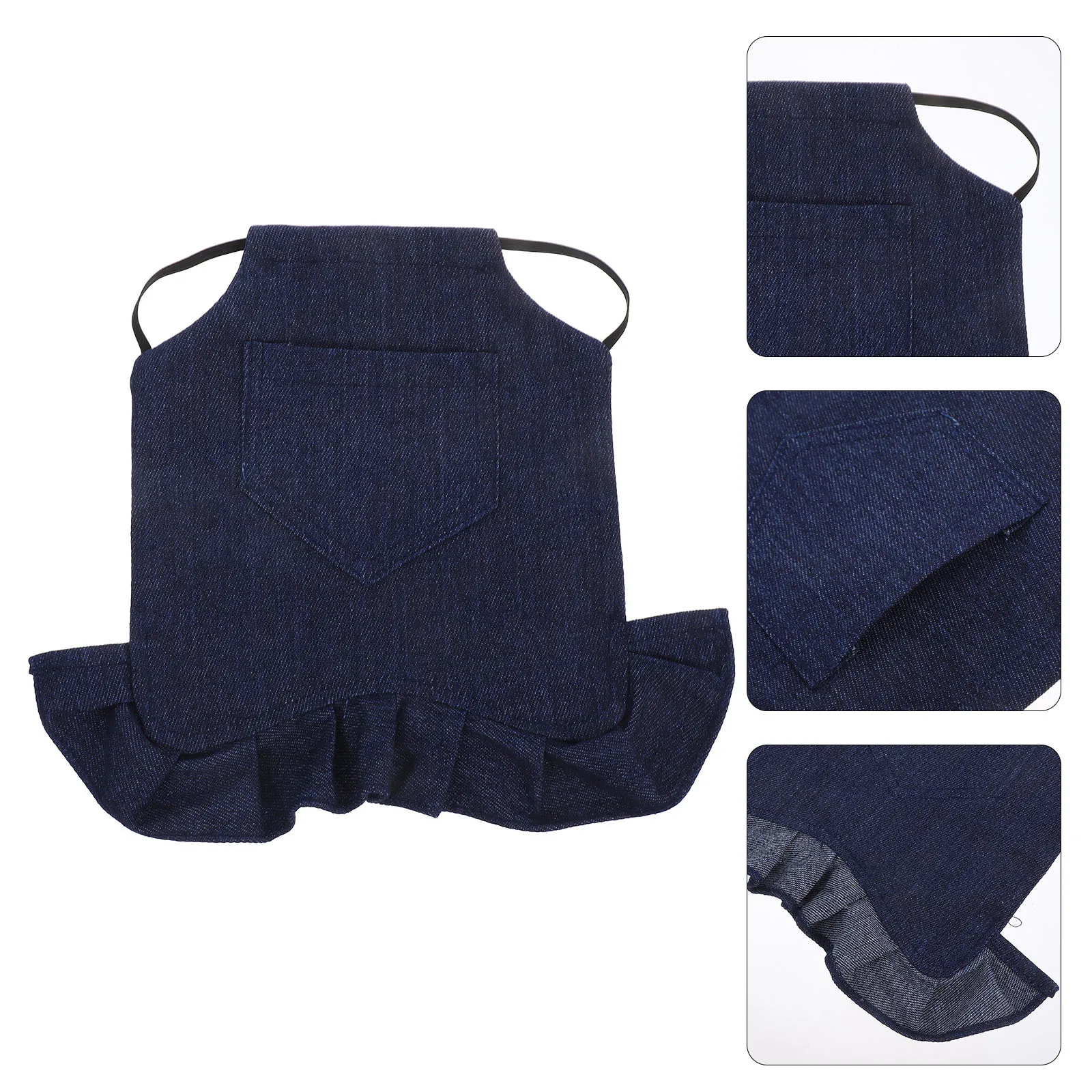 

3Pcs Denim Hen Saddle Apron Double Layer Protection Comfortable Wear Chicken Accessories Stylish Farm Friendly