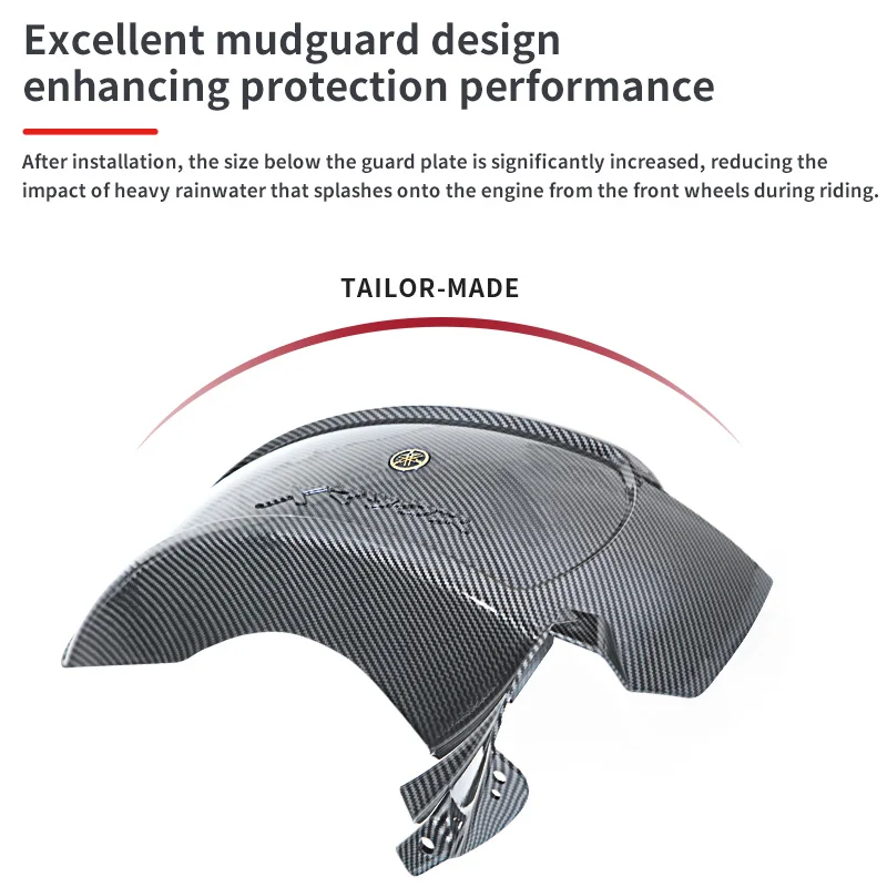 Fit for XMAX XMAX300 Motorcycle Accessories Rear Wheel Carbon Fiber Fender Protection Cover ABS Plastic Material Mudguard