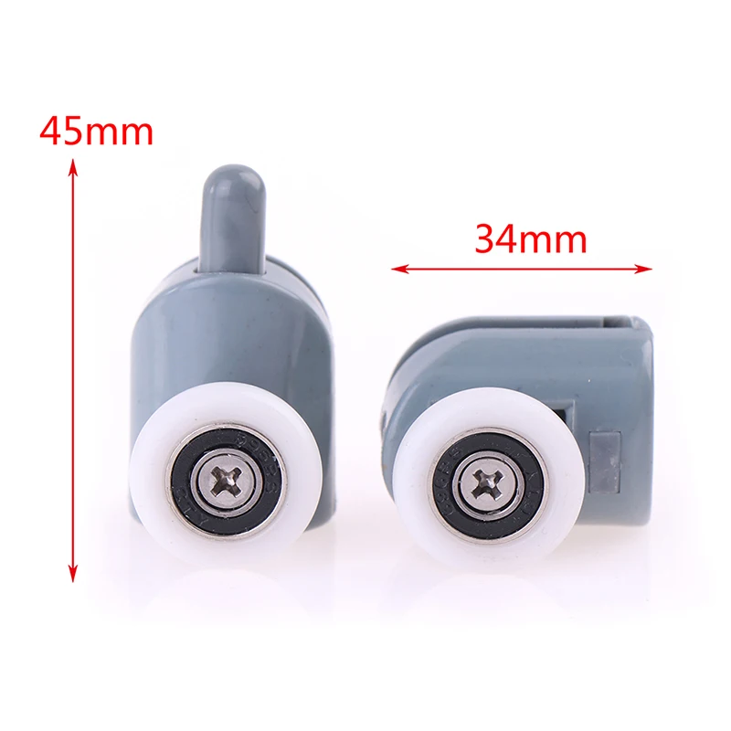 New 4 Pieces 25mm Household Shower Room Cabins Pulley Shower Room Roller/Wheels/Pulleys Diameter Single Wheel Shower Room Pulley