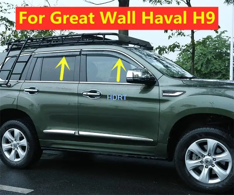 

Side Window Deflector For Great Wall GWM Haval Hover H9 2015-2022 Car Style 4pcs Sun Rain Guard Vent Door Visor Awnings Shelter