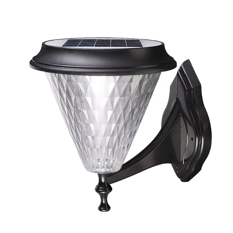 【2026】Outdoor Wall Lamp With LED Light Source Solar Power Supply PC Body And Aluminum Base Polycarbonate Diffuser - view 3