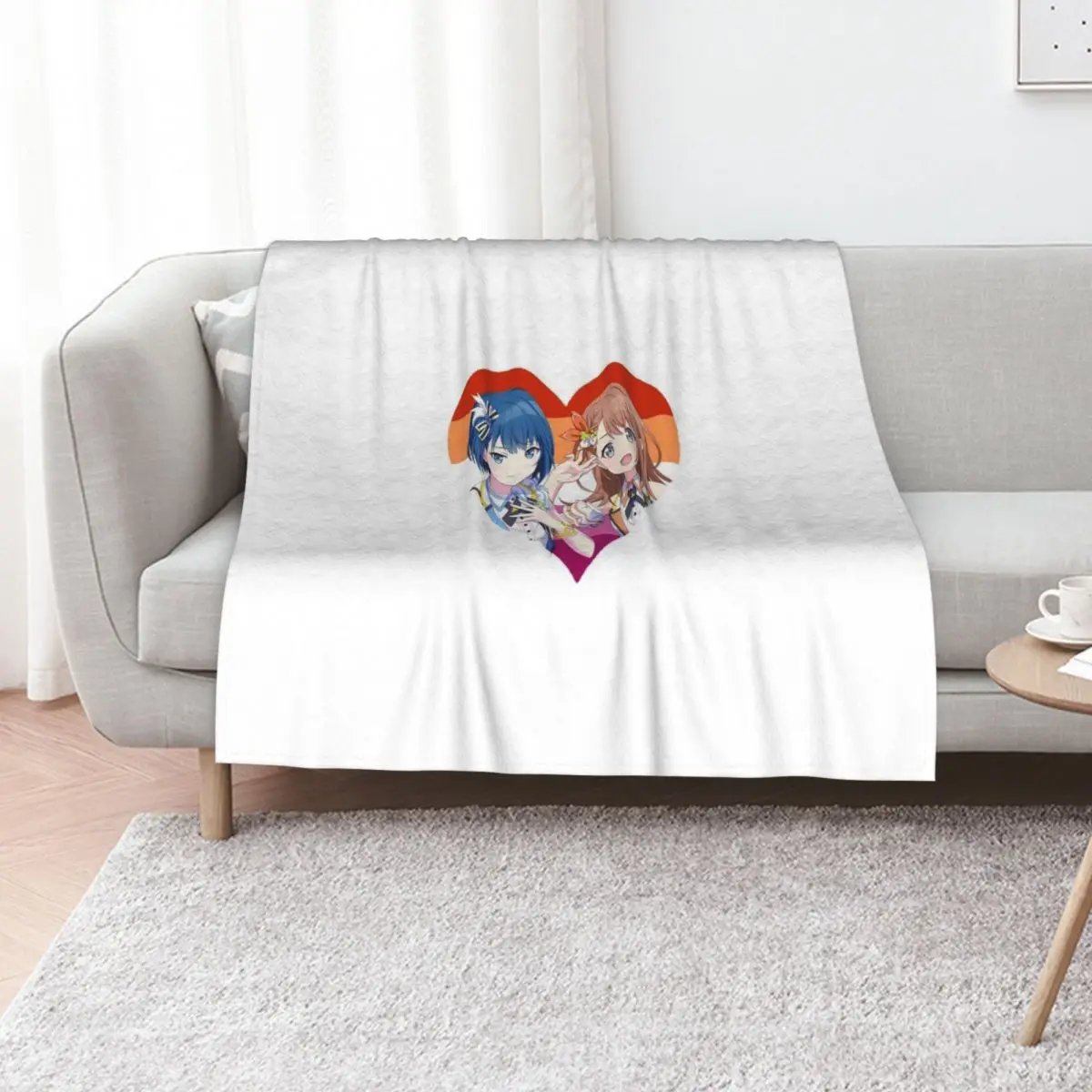 

Project Sekai Minori Haruka Throw Blanket Camping Personalized Gift for babies Hairys Blankets