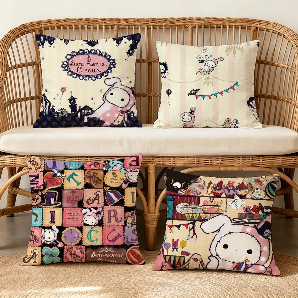 Cute Cartoon S-Sentimental C-Circus   pillow cover sofa cushion cover home room decoration children gift