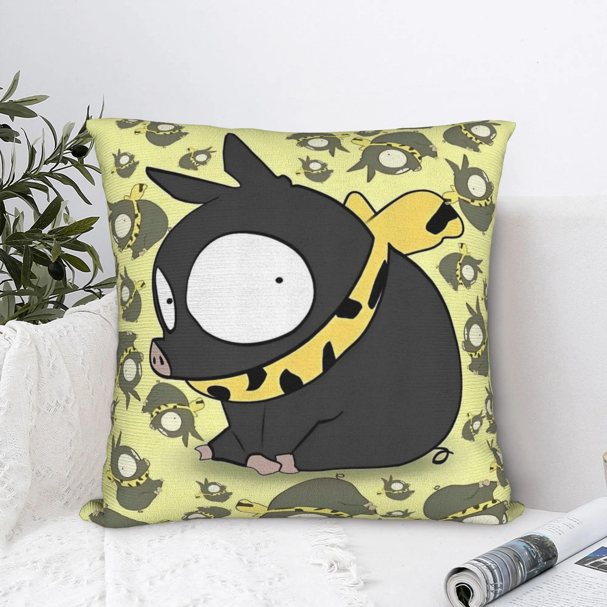 Manga Ranma 1⁄2 Square Pillow Covers Polyester Sofa Adventure Martial Comedy Cushion Cover Funny Decorative Pillowcase 40*40