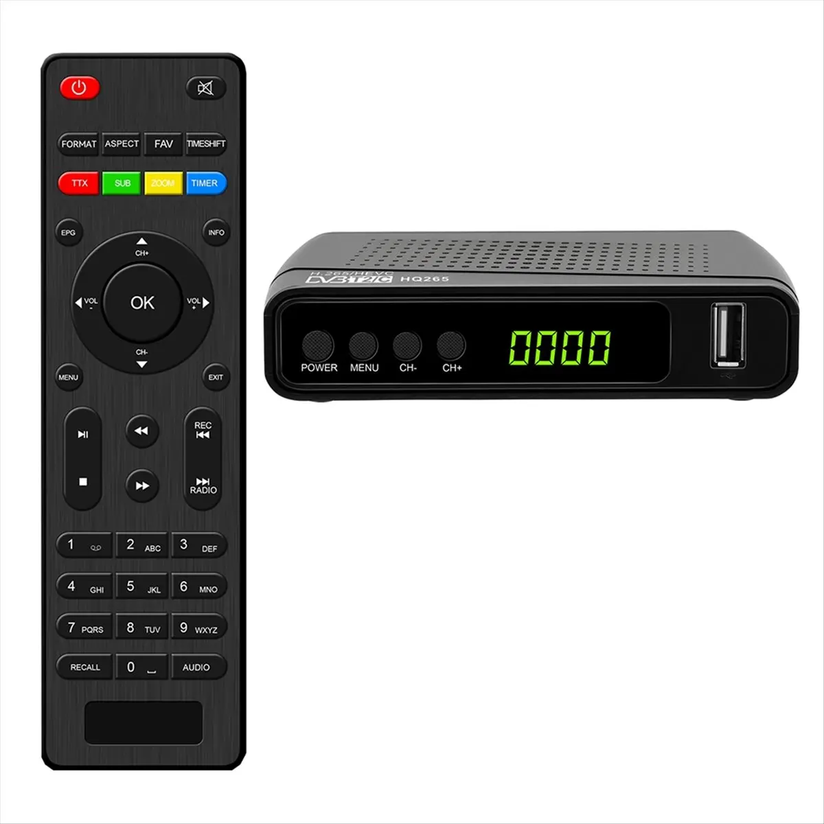 L63A 265 DVB-T2 Decoder Digitale Terrestre Mini Ricevitore Digital Terrestrial DVB-T2 SET TOP BOX EU Plug
