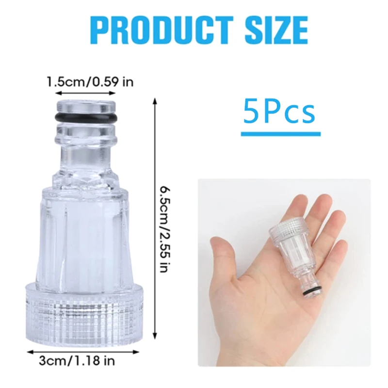 5 個 175PSI ストレーナースレッド蛇口クイックコネクタ高圧洗浄機入口水/入口水フィルター用