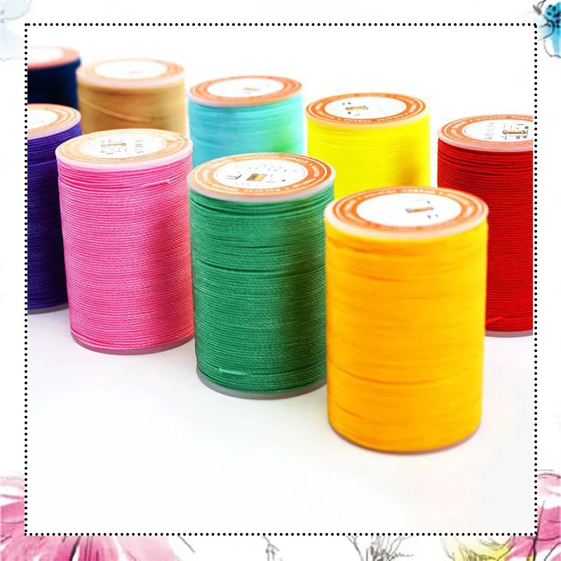 

5rolls 0.65mm Waxed Thread Polyester Cord For DIY Leather Sewing Stick Jewelry Bracelet Necklace Bead Accessories 60m/85m