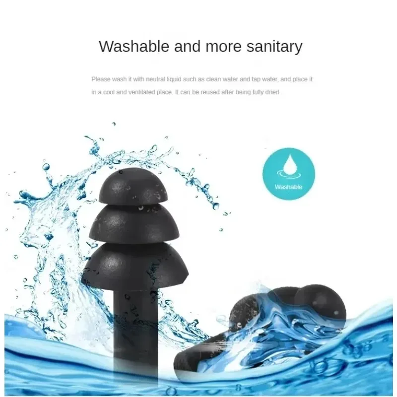 

Soft Silicone Plugs Insulated Ear Protection Waterproof Anti-noise Anti-snoring Essential for Travel Noise Reduction Sleep Plugs