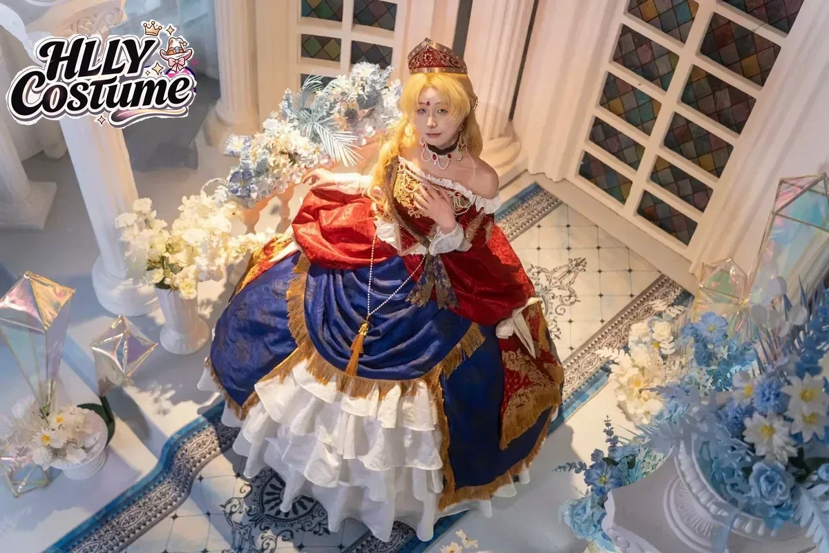 Anime Who Made Me A Princess IN STOCK Siya Cosplay Costume Atanasia Athy Women Red Halloween Lolita Evening Dress Plus Size view 4