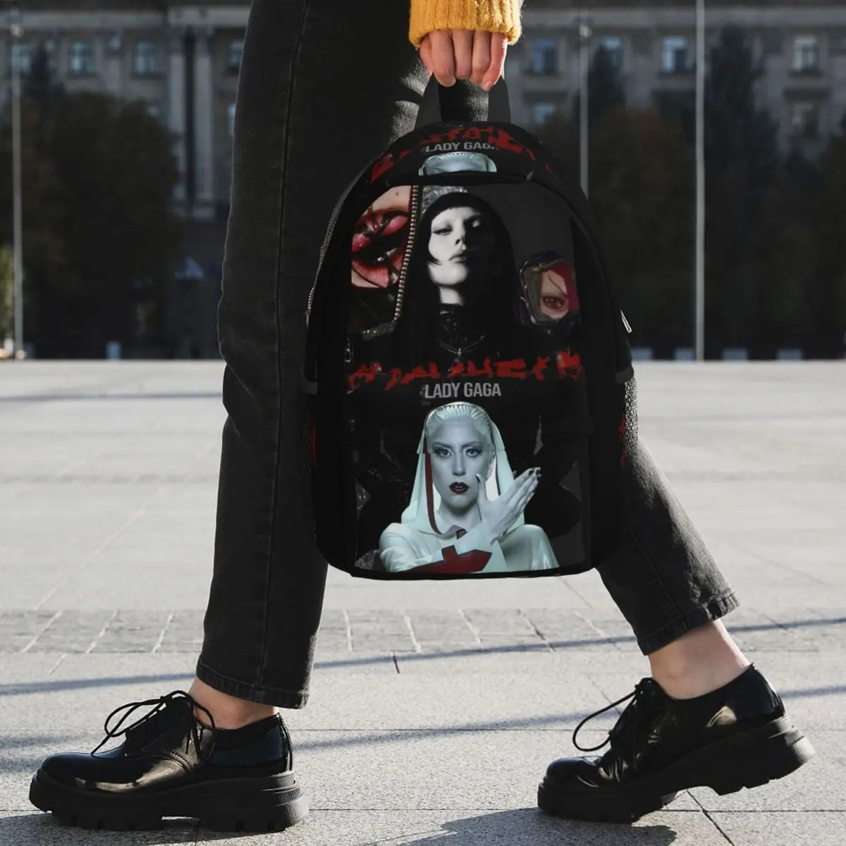 Lady Gaga Mayhem Album Backpack Student BookBag Children School Bag Computer Shoulder Bags for Boys Girls