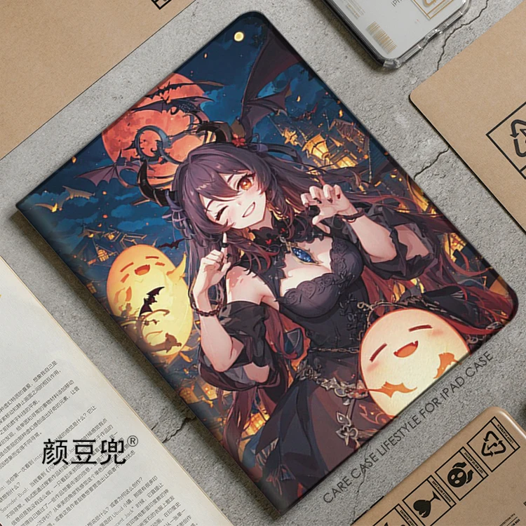 Hutao Anime Genshin Impact Case For iPad 10.2 9th 10th Air 3 Mini 6 5 Case Luxury Silicone Pro 12.9 11 inch For iPad Air4 5 Case