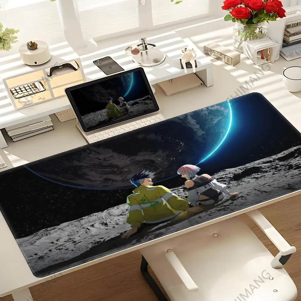 C_cyberpunk Cute Cartoon E_edgerunners Mouse Pad Anime Keyboard Large Mousepad for Gaming Accessories Notebook Rubber Desk Mat