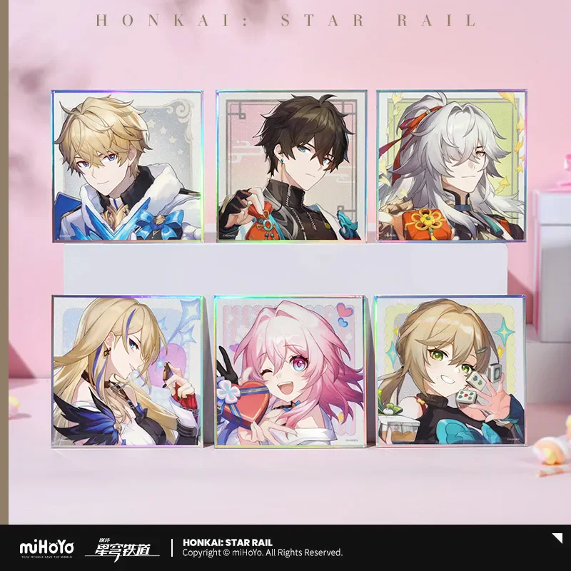 miHoYo Official Game Honkai Star Rail PET Colored Paper Dan Heng March 7th Qingque Ruan Mei Kafka Anime Prop Cosplay Xmas Gifts