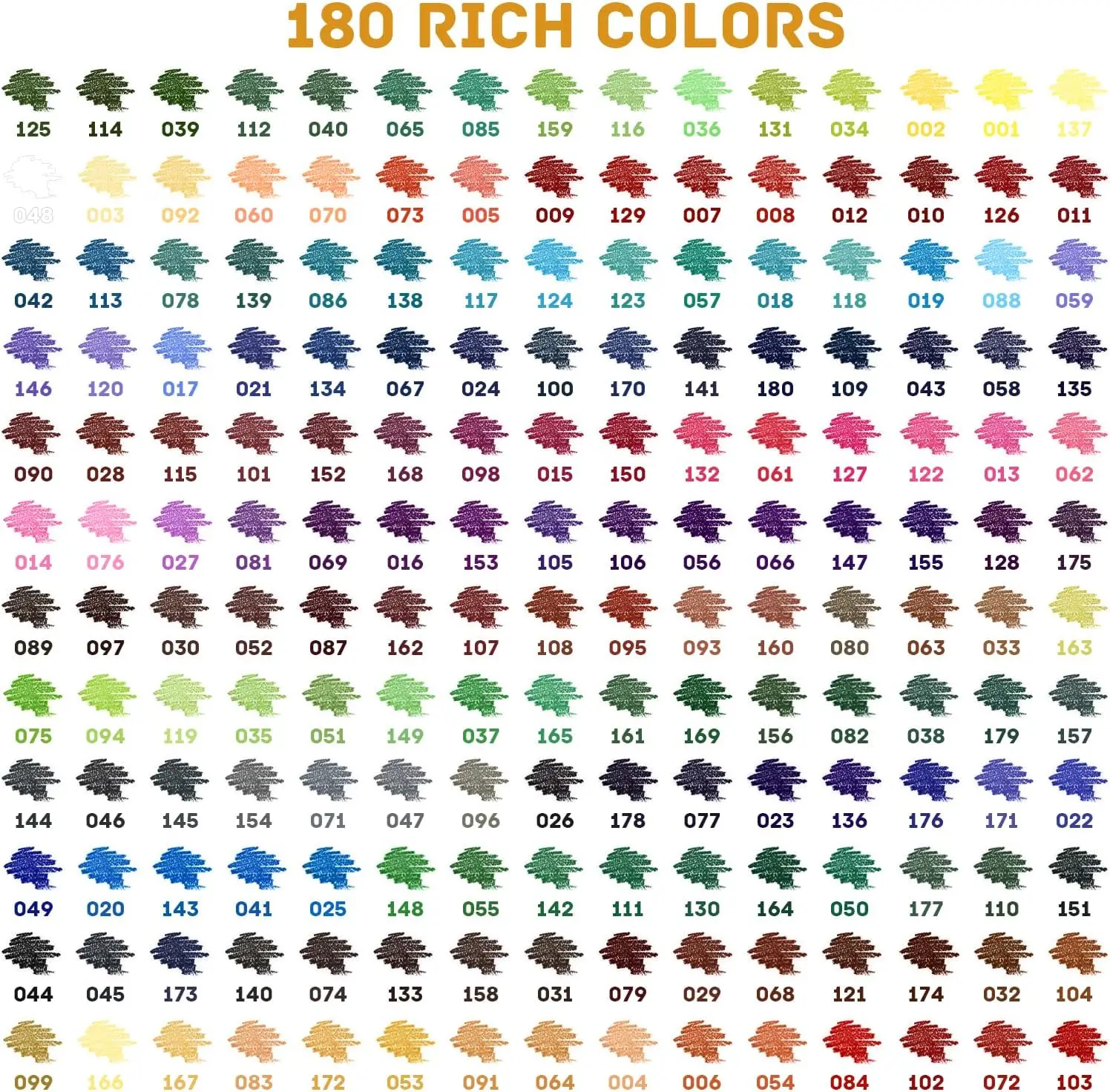 مجموعة أقلام رصاص ملونة مكونة من 180 قطعة، مجموعة أقلام رصاص ملونة مكونة من 180 قطعة، رسم احترافي للبالغين