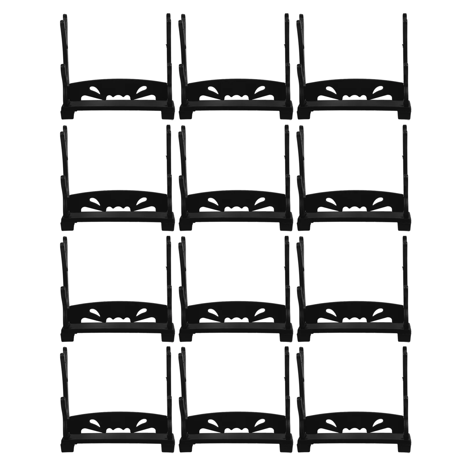 

12 Pcs Sword Display Stand Toy Model Holder Swords Organizer Desktop Comic Plastic Plaque