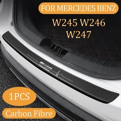 For Benz Grand Edition B-Class W245 W246 W247 Carbon Fiber Car Trunk Sticker Rear Bumper Exterior Protective Decals Anti Scratch