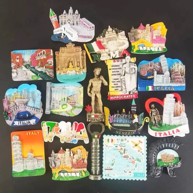 Venice European Rome Italy Tourism Scenery Refrigerator 3D Fridge Magnet Sticker Travel Souvenir Gift Kitchen Home Decoration