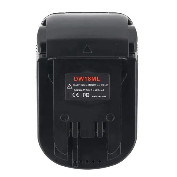 

Адаптер-конвертер для литий-ионных аккумуляторов Milwaukee 18V, совместимый с литий-ионными аккумуляторами Dewalt 18V/20V Max DW18ML