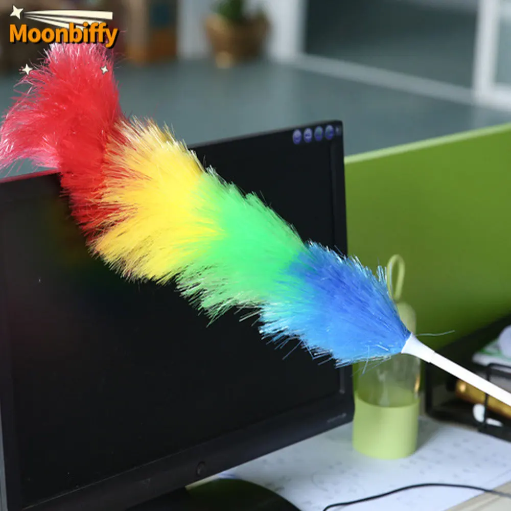 Soft Microfiber Cleaning Duster Dust Cleaner Handle Feather Static Anti Magic Household Cleaning HOT Selling Tools