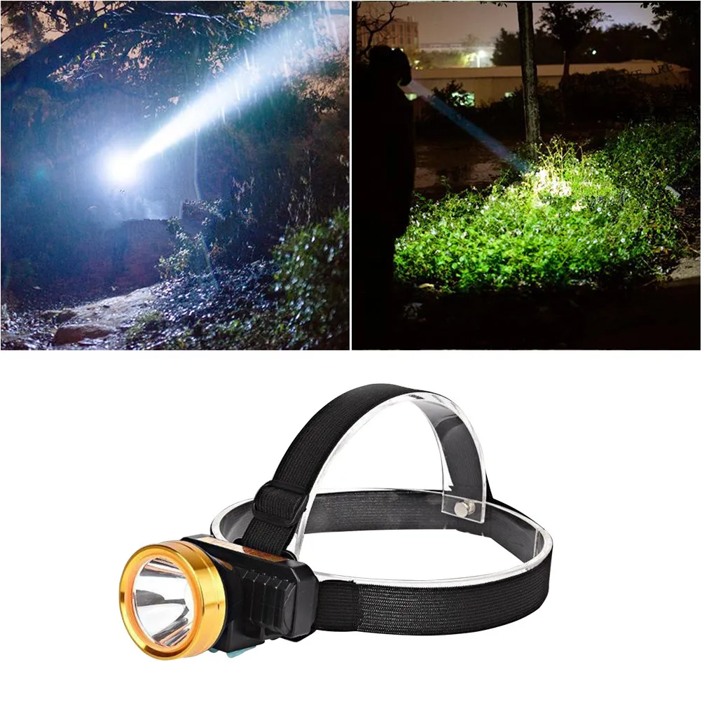 Compact Rechargeable LED Headlamp Durable ABS Material Night Cycling Front Rear Light Safety Warning Lamp for Outdoor Adventure