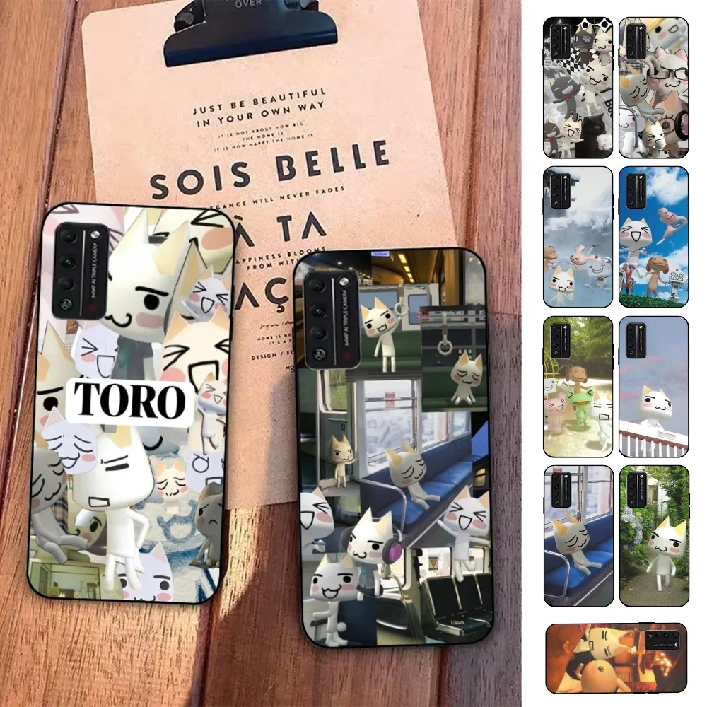 

Cartoon Toro Inoue Cat Phone Case For Huawei Honor 10 lite 9 20 7A 9X 30 50 60 70 pro plus Soft Silicone Cover