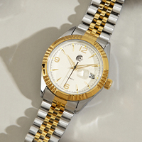 Vintage1950s Watch Mechanical Rare Design Face Automatic Wristwatch Man Water Resistant