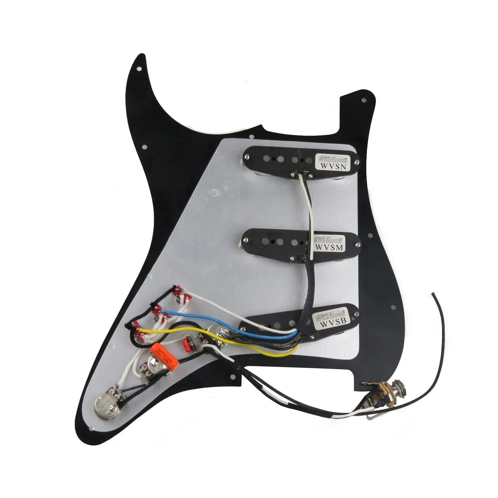 Guitar Pickups Prewired Pickguard 7-Way type fully loaded Wilkinson SSS Ainico 5 Single coil Pickups Set view 4