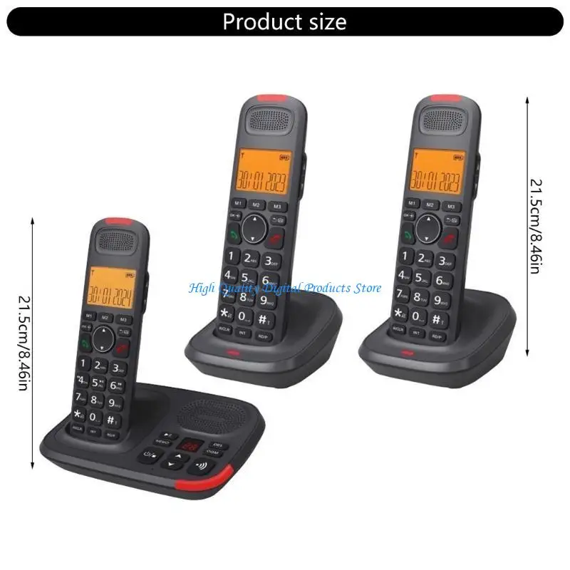 U2Je dect โทรศัพท์ไร้สายสามารถขยายได้ด้วยโทรศัพท์ 2 เครื่องโทรศัพท์สำหรับการสื่อสารที่หลากหลายและการติดตั้งง่าย