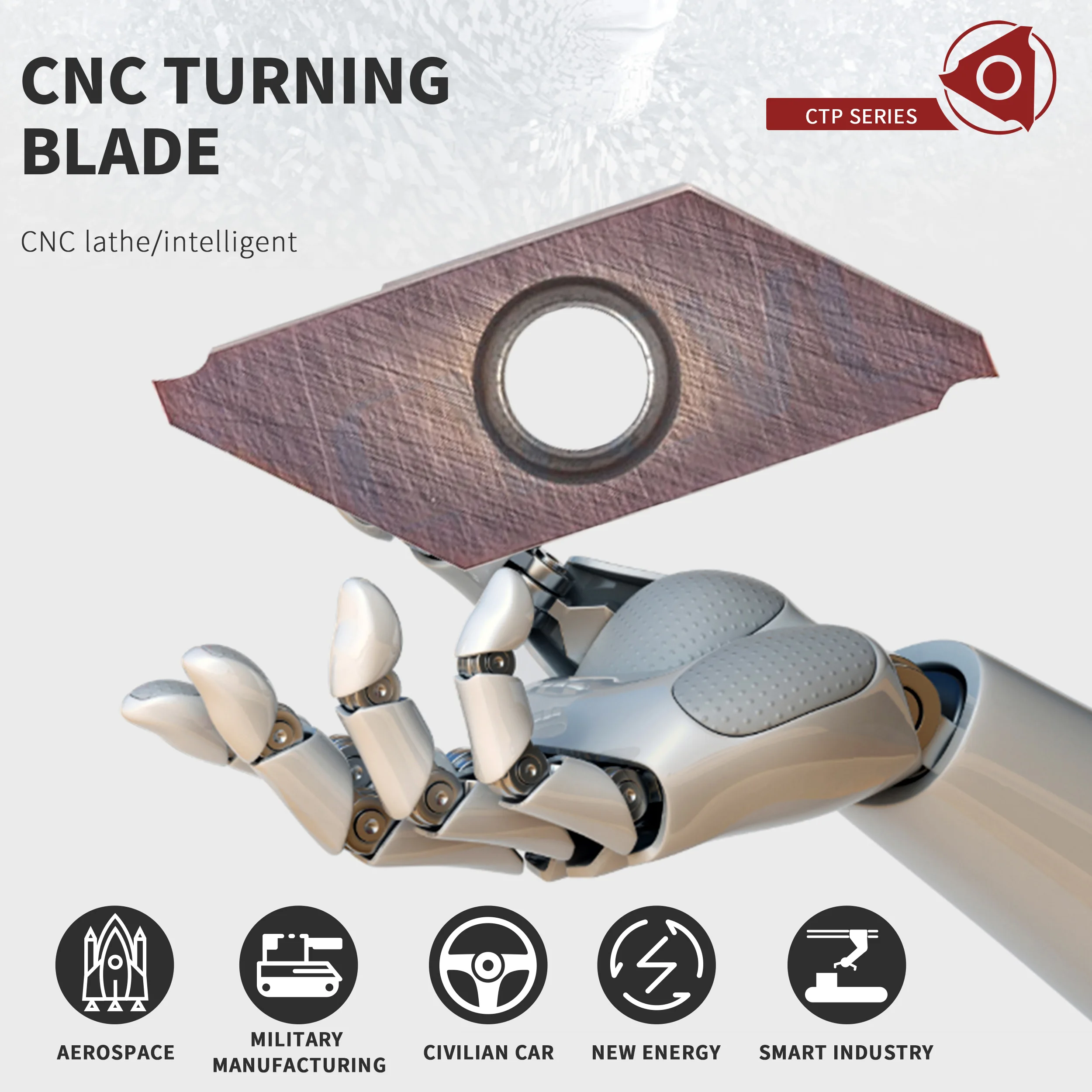 CTP07FR LF6118 CTP07FRN CTP10FR CTP10FRN CTP15FR CTP15FRN CTP20FR CTP20FRN CTP tornio CNC inserto per scanalatura in metallo duro