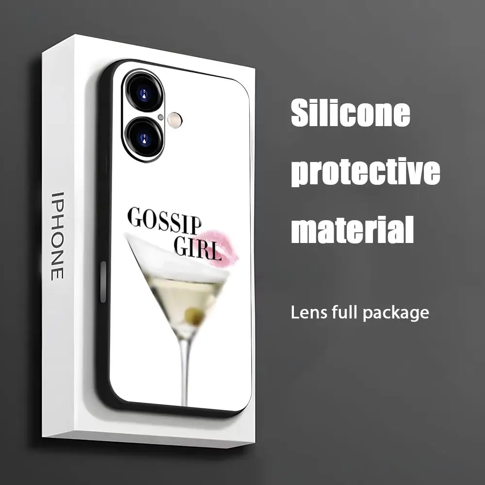 Чехол для телефона Hot Gossip Girl TV Show для iPhone 16, 15, 14, 13, 12, 11 X XR XS 8 Plus Mini Pro Max, мягкий черный противоударный чехол