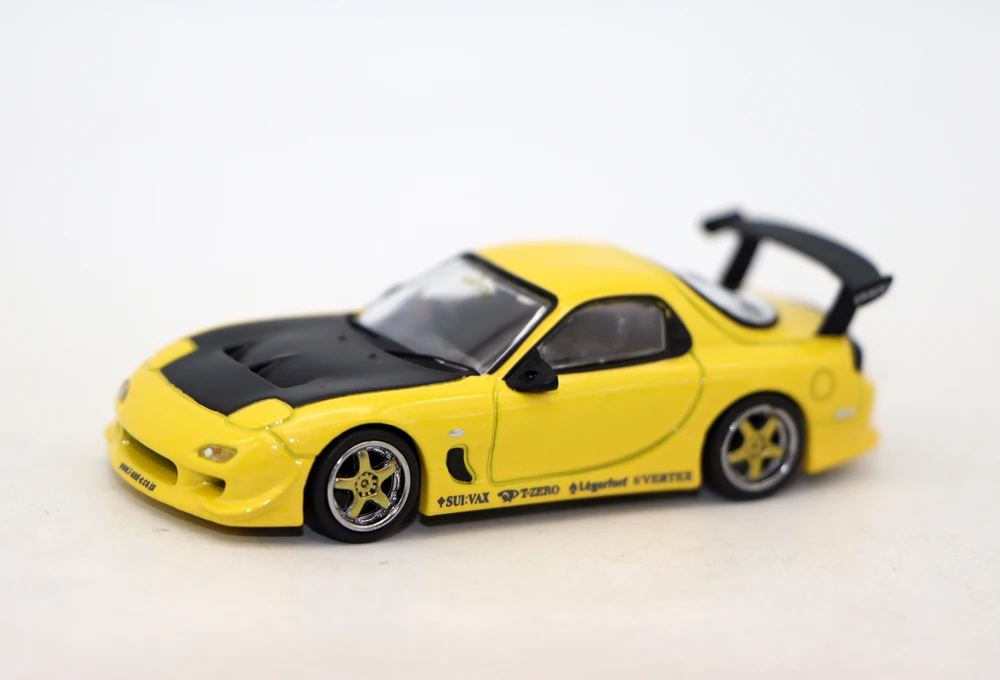 New Tarmac Works 1 64 Vertex RX-7 FD3S Racing Car Diecast Alloy Toys Simulation Model For Collection gift