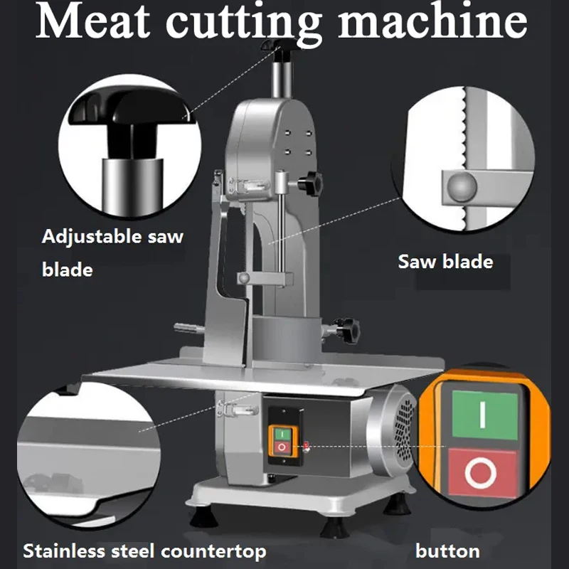 

PBOBP Bone Sawing Machine Commercial Bone Cutting Machine Frozen Meat Cutter Machine For Cut Ribs/Fish/Meat/Beef