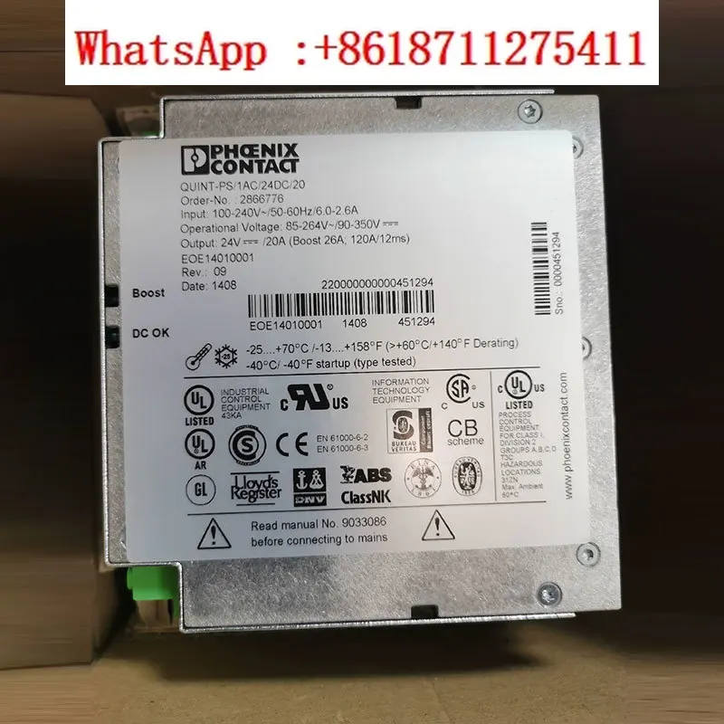 Phoenix Power QUINT-PS1AC/24DC 2866750 2866763 2866789 2866776