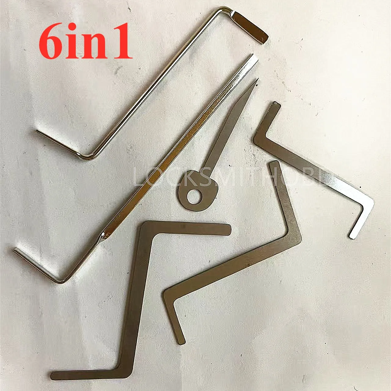 6IN1 New Arrived 6 Pieces Lock Tension Wrench, Replacement Turning Tool Locksmith Pick Tool