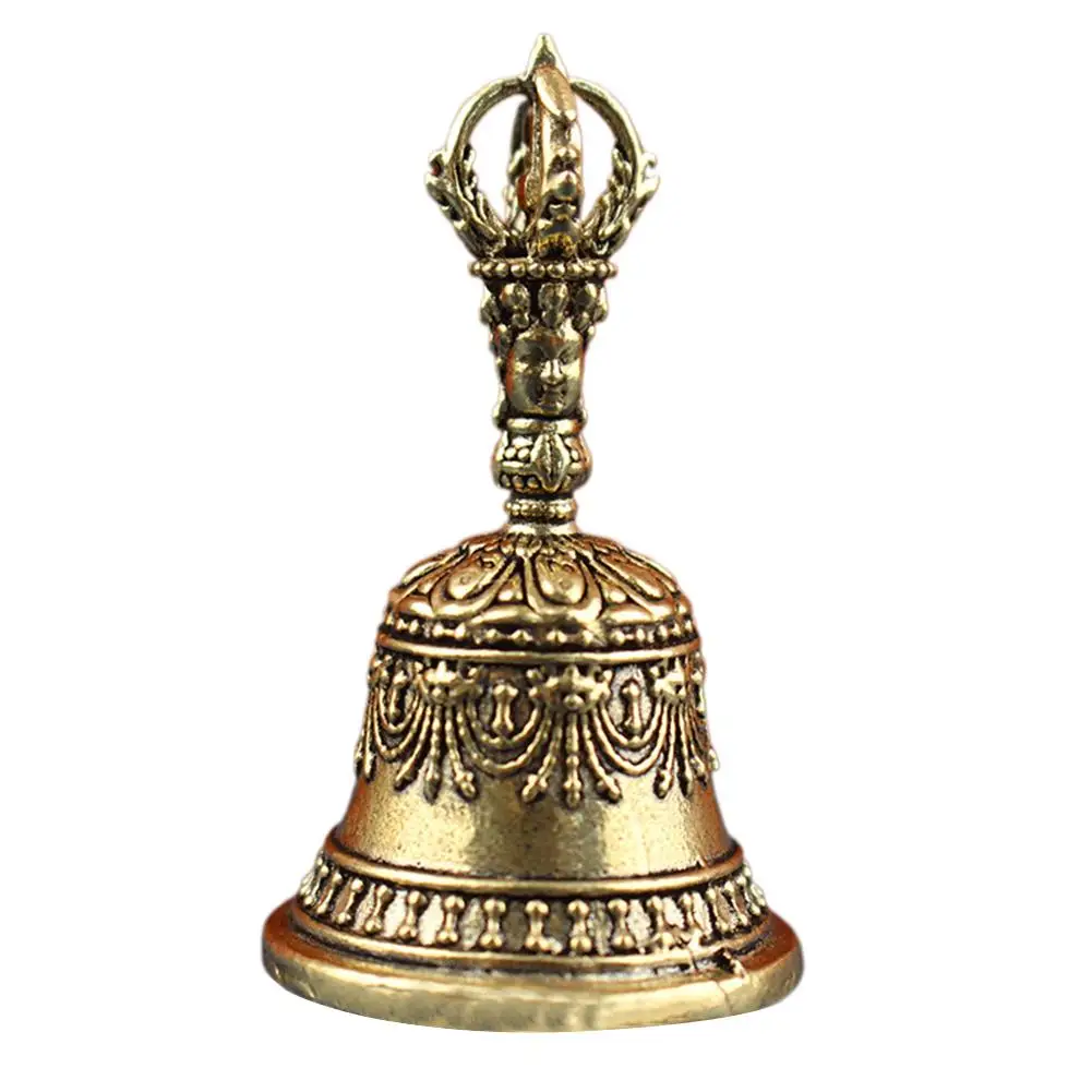 Brass Handicraft Die-casting Drop Bell Key Car Button Wind Bell Tibetan Bronze Bell Christmas Bronze Bell Creative Accessories