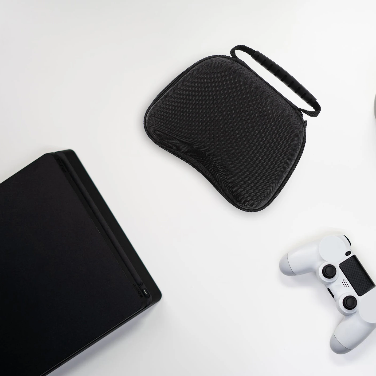 

Portable Game Controller Storage Bag EVA Thickened Durable Handle Case Proof Large Space Double Zippers Hand Strap