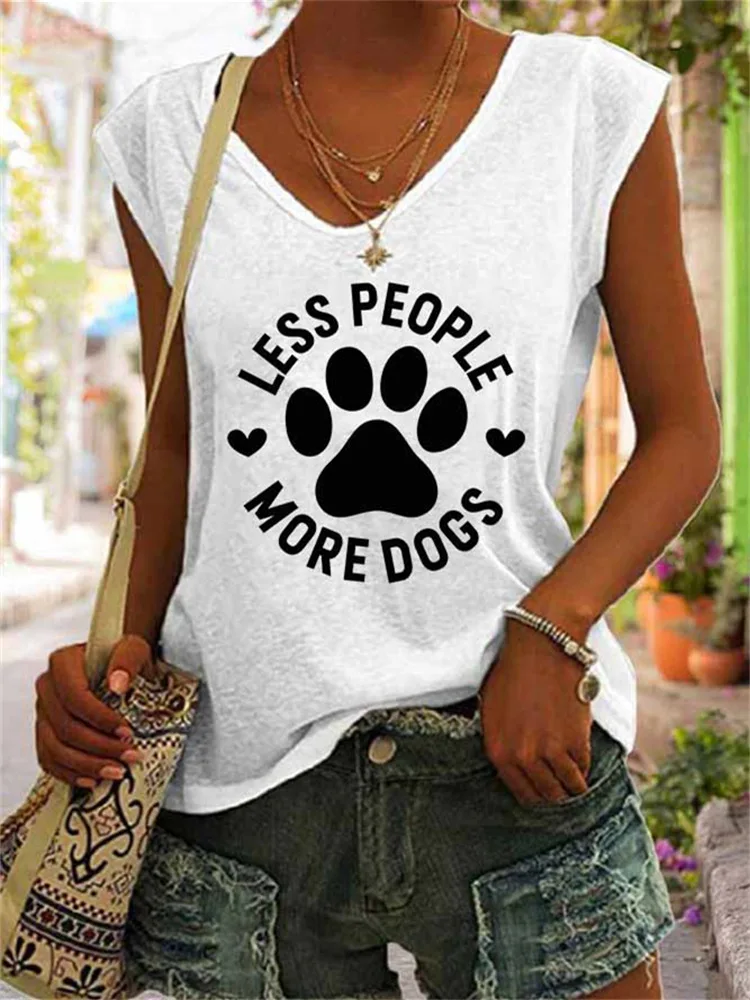 

Top Vest T Shirt Women Summer Autumn 2023 Clothing Cotton Round Neck Graphic Camisole Tank Top Casual V-neck T-shirt