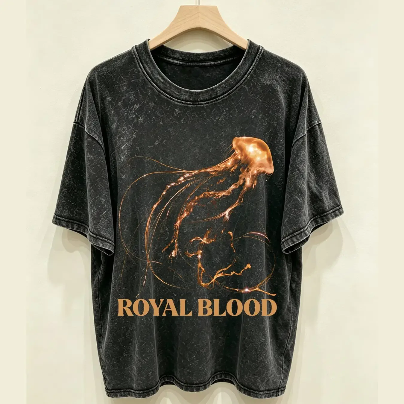 washed T Shirt Royal Blood UK 2023 S M L XL 2XL 3XL long or short sleeves vintage Washed designer clothes Stylish streetwear