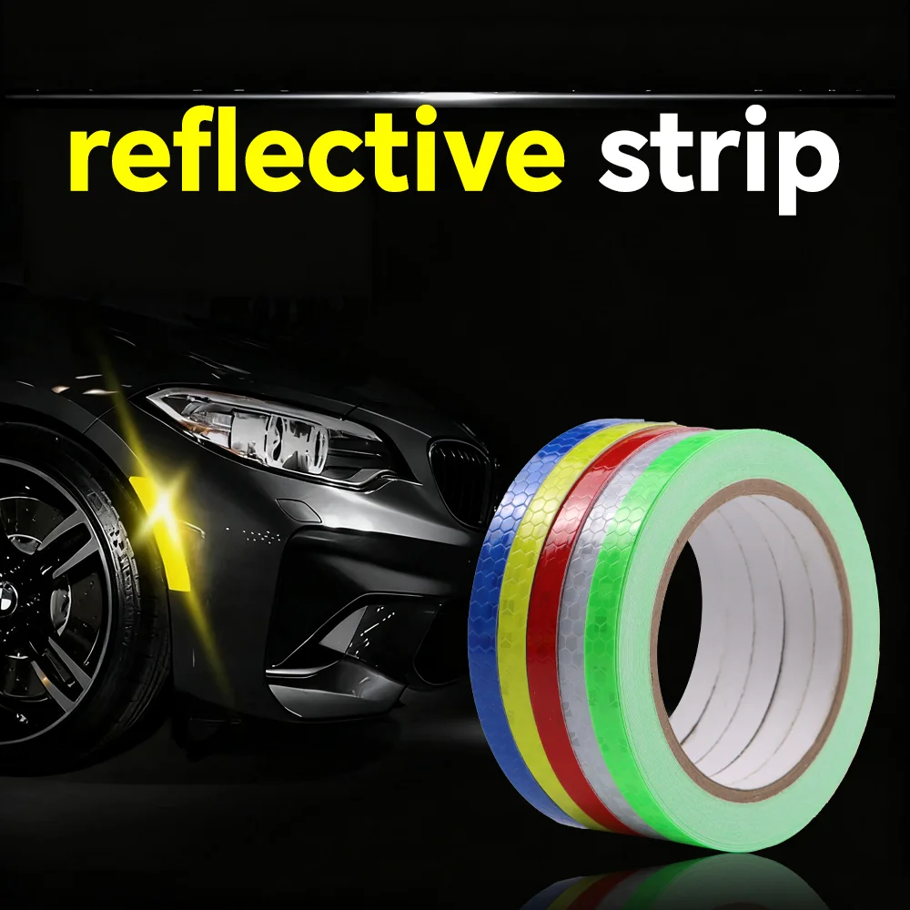 

Сияющая светоотражающая предупреждающая лента безопасности, самоклеящаяся светоотражающая лента для светоотражающей ленты из ПВХ, автомобильные аксессуары