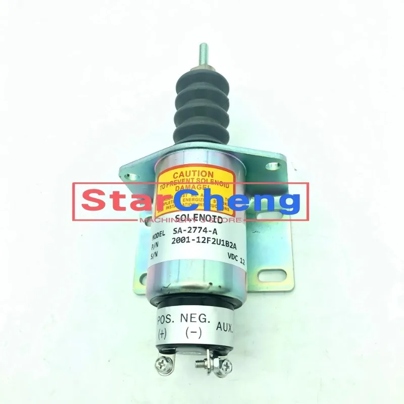 

Engine Parts 2001-12F2U1B2A SA-2774-A 12V Generator Stop Solenoid Excavator Accessories New