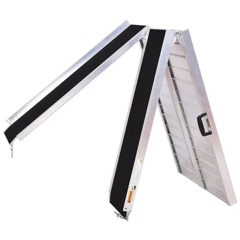 Heavy duty loading ramp foldable aluminum non-slip mobility Handicap threshold ramps for wheelchair scooter motorcycle