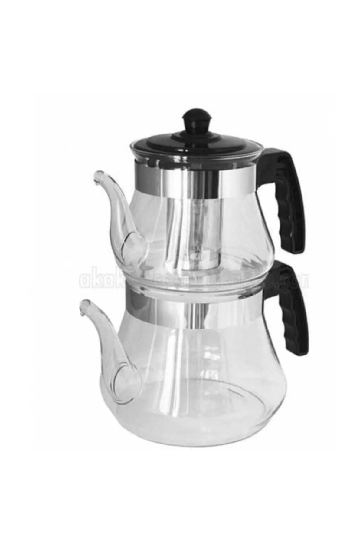 Glass Teapot 3.6 Liter Stainless Steel Strainer With Fireproof