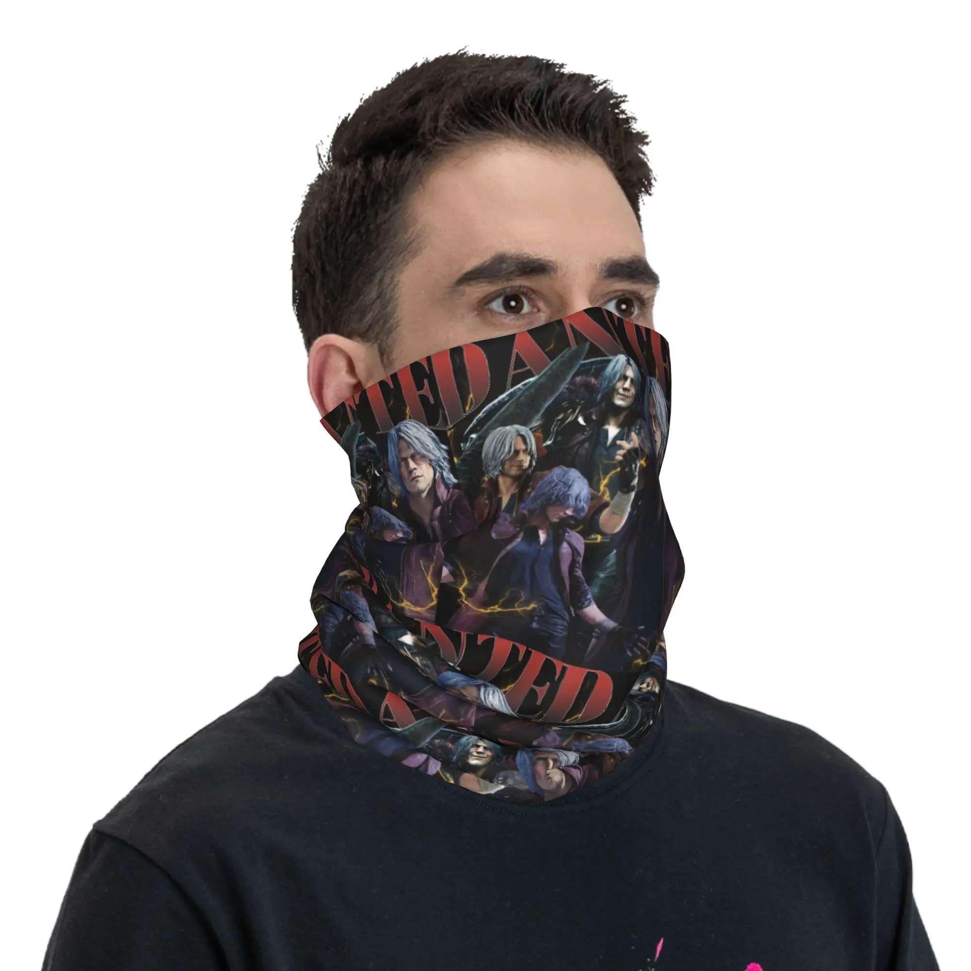 Limited Dante Devil May Cry Bandana Neck Cover Printed Magic Scarf Cycling Scarf Cycling Unisex Adult All Season