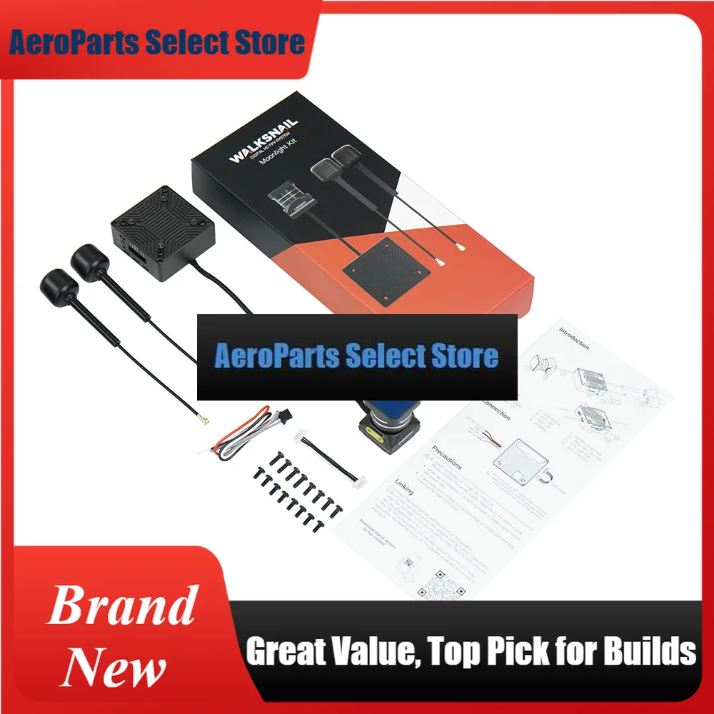 AeroPartsCADDXFPV Walksnail Moonlight Kit 4K 60FPS Starlight Camera Built-in EIS Support Gyroflow FOV 160° 7.4V-25.2V For FPV Dr