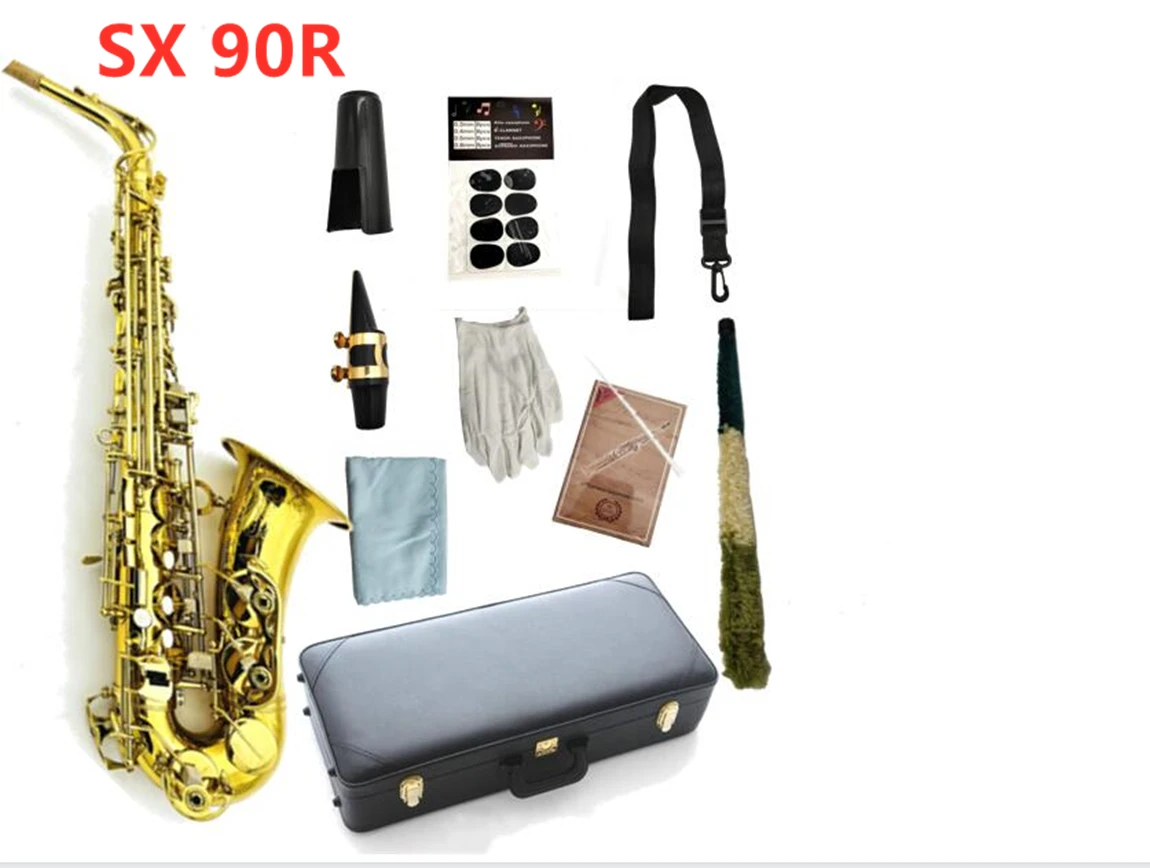 

New Arrival SX90R Julius Keilwerth Alto Saxophone Brass Plated Eb Tune Professional Musical Instrument With Case Accessories