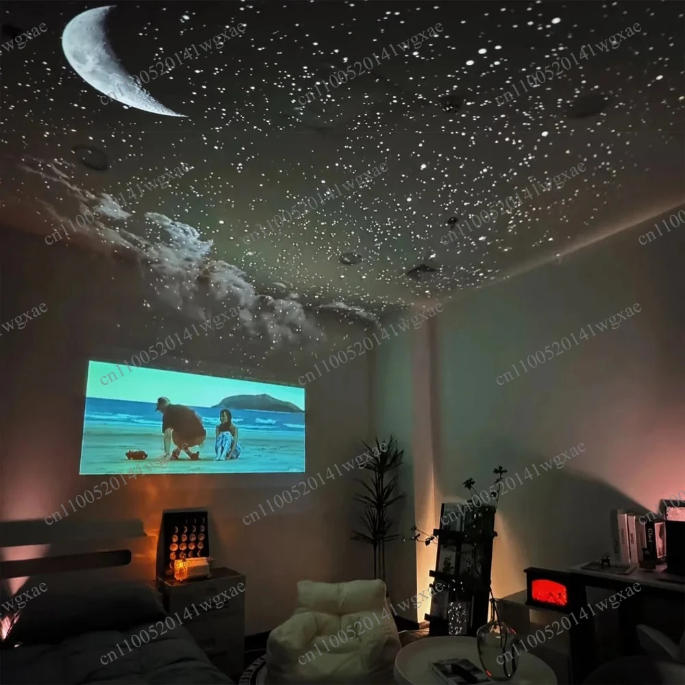 Home Starry Sky Aurora Projection Tool with Soothing White Noise