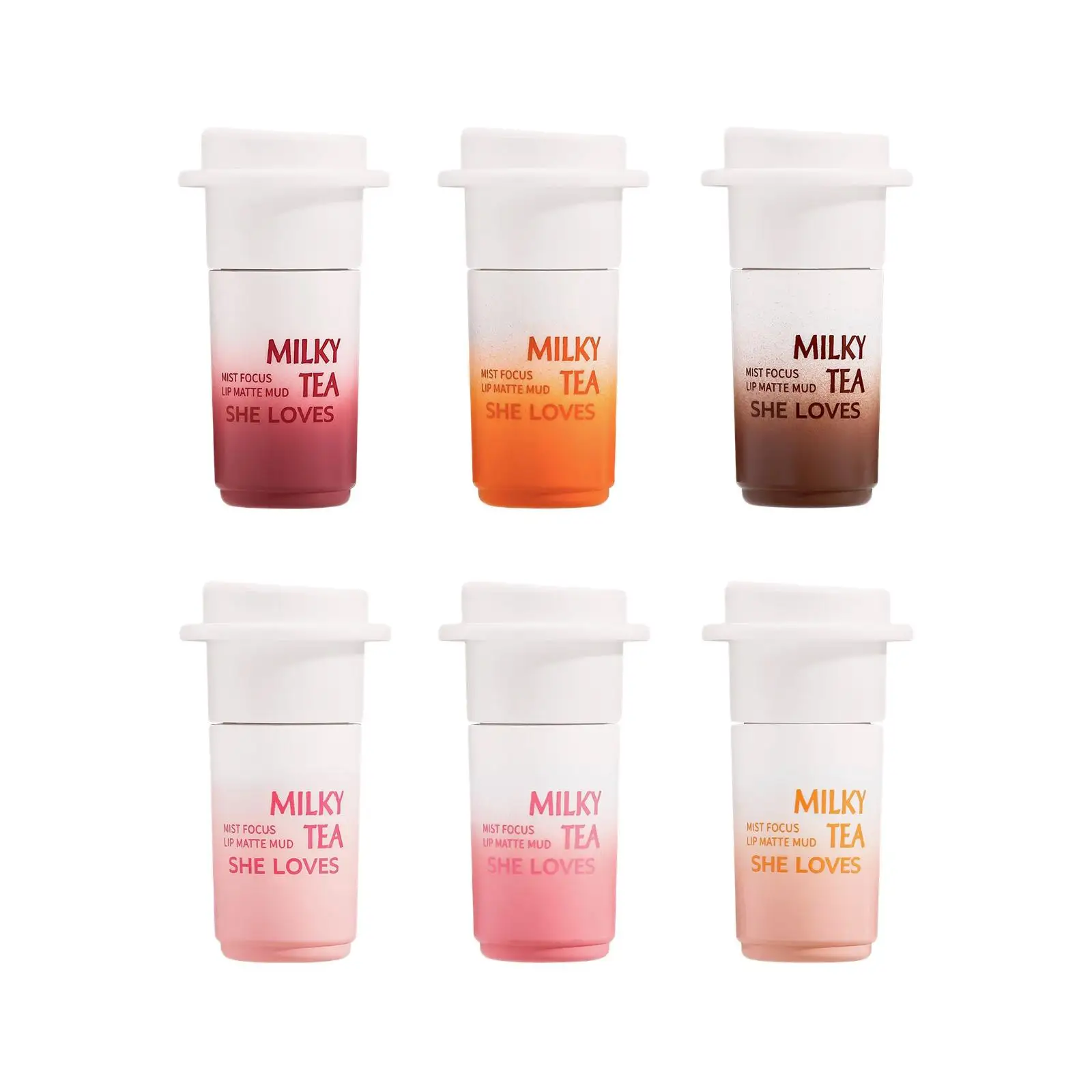 Lip Clay Lipstick Blush Cup Shape Matte Velvet Hazy do ust i policzków